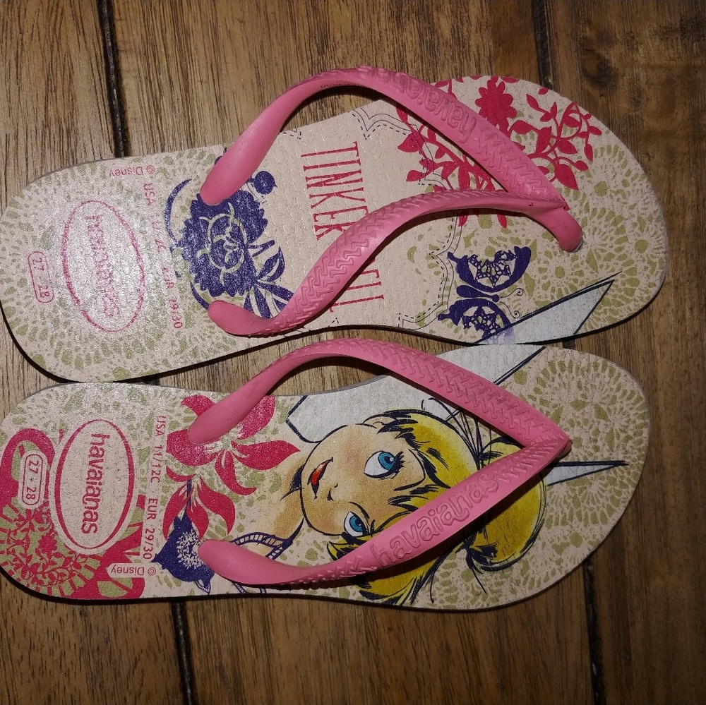 Kida havaianas sandals tinkerbell